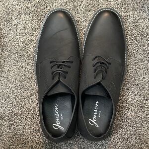Joemen Men's Black Lace Up Dress Shoes Oxford Size 9.5 Classic Formal